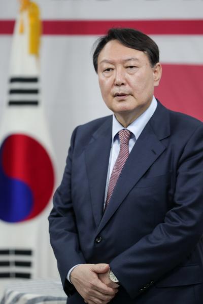 국민의힘 대선후보로 선출된 윤석열 후보.