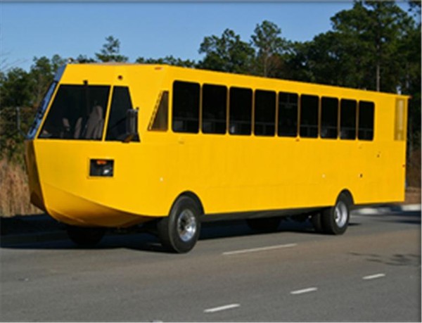 미국 CAMI사의 수륙양용버스 모습. 부산시는 해당 버스를 도입할 계획이다.
